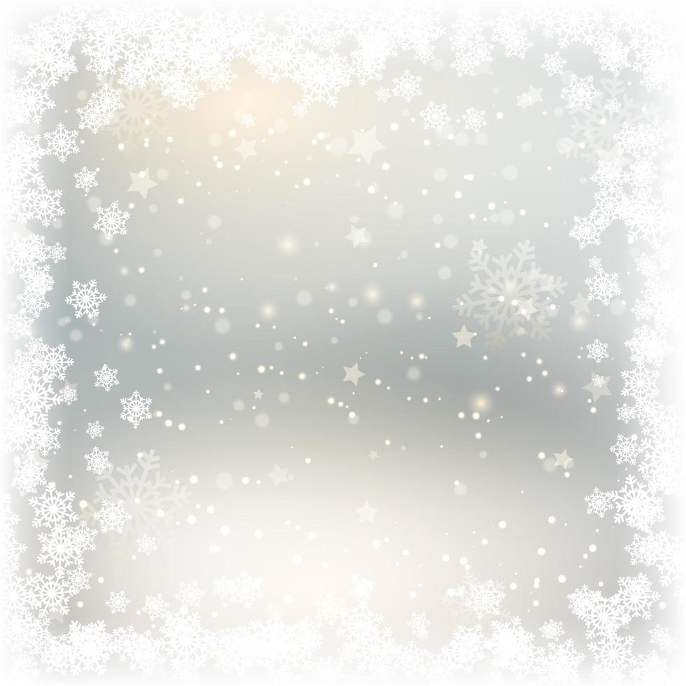 Kerst sneeuwvlok achtergrond vector