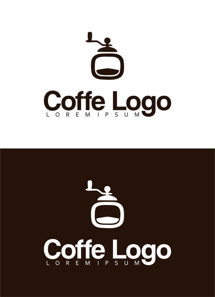 koffie logo ontwerp vector sjabloon