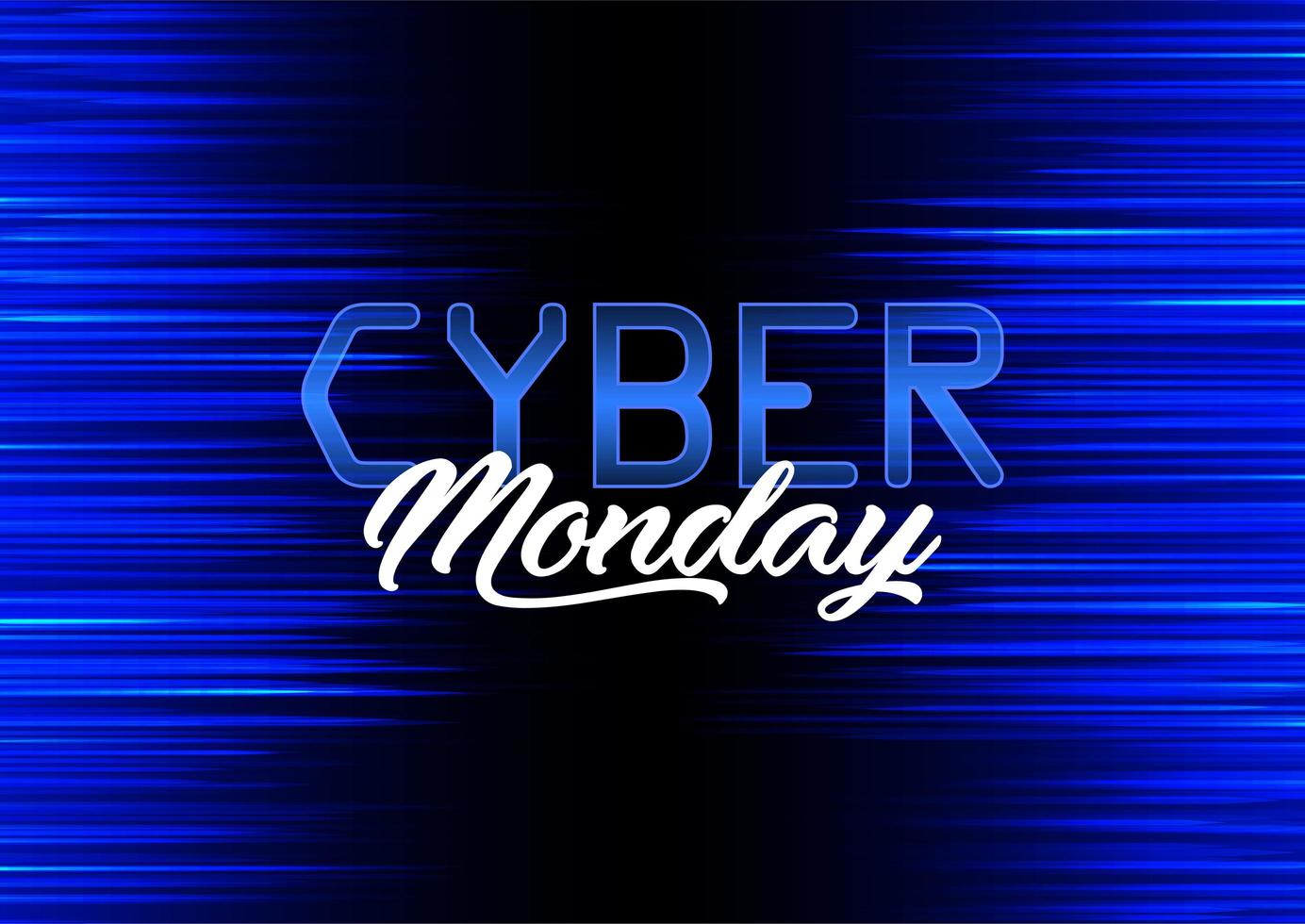Modern achtergrondontwerp voor Cyber Monday vector