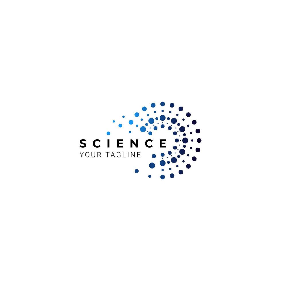 globaal wetenschappelijk symboolontwerp, icoon voor wetenschapstechnologie vector