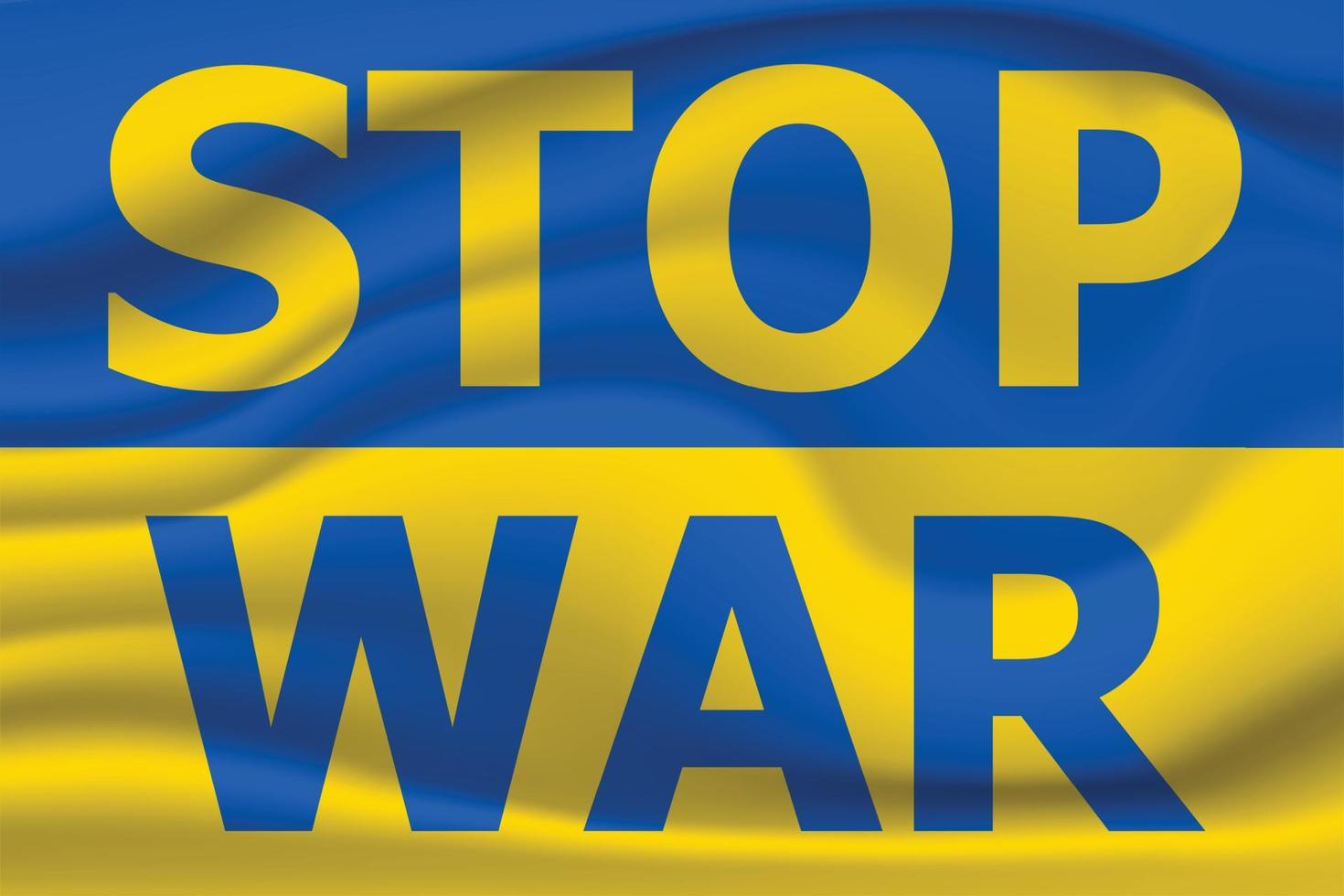 vlag van oekraïne. bid voor Oekraïne, stop oorlog en geen oorlog. bid voor vrede en red oekraïne. concept vectorillustratie. vector