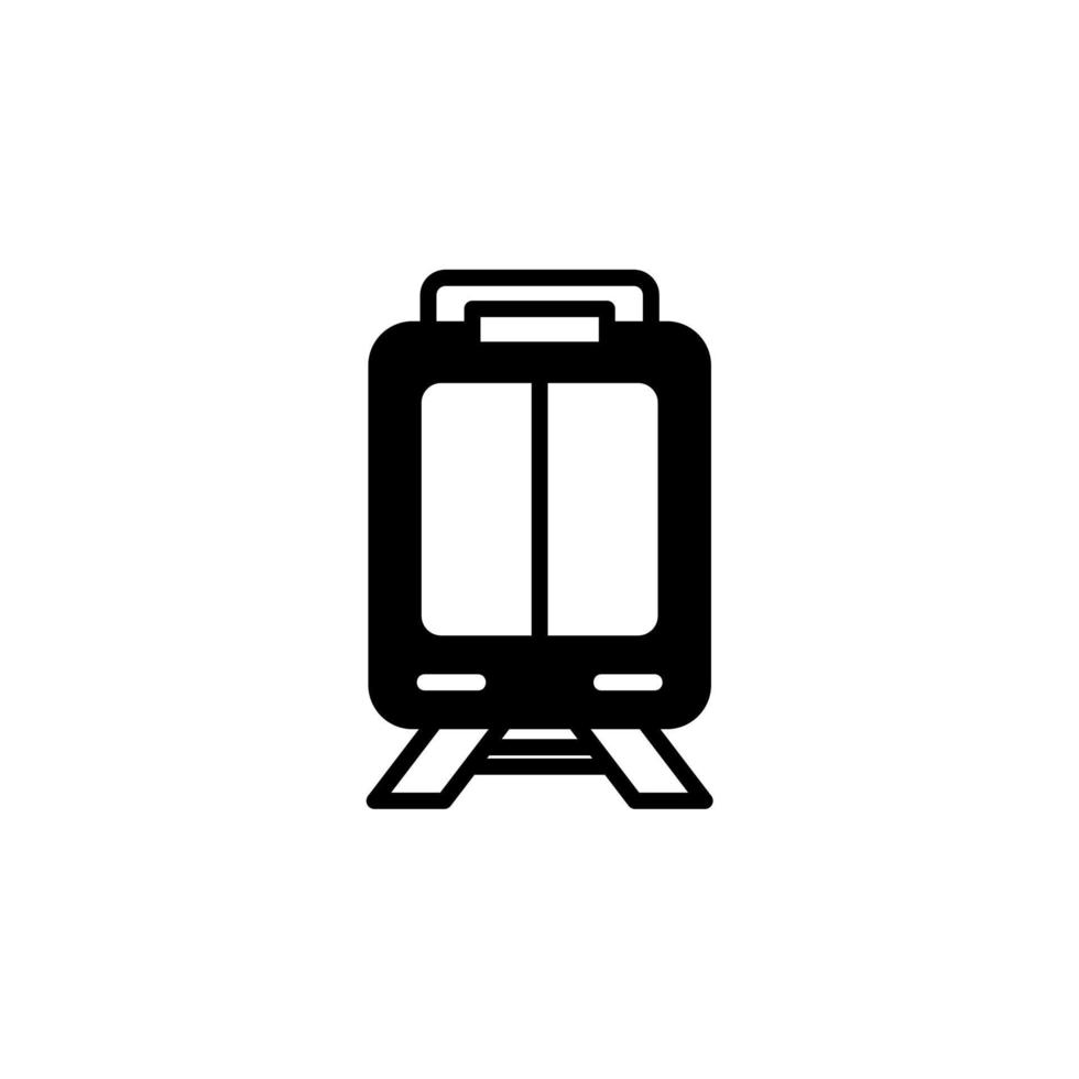 trein, locomotief, vervoer ononderbroken lijn vector illustratie logo pictogrammalplaatje. geschikt voor vele doeleinden.