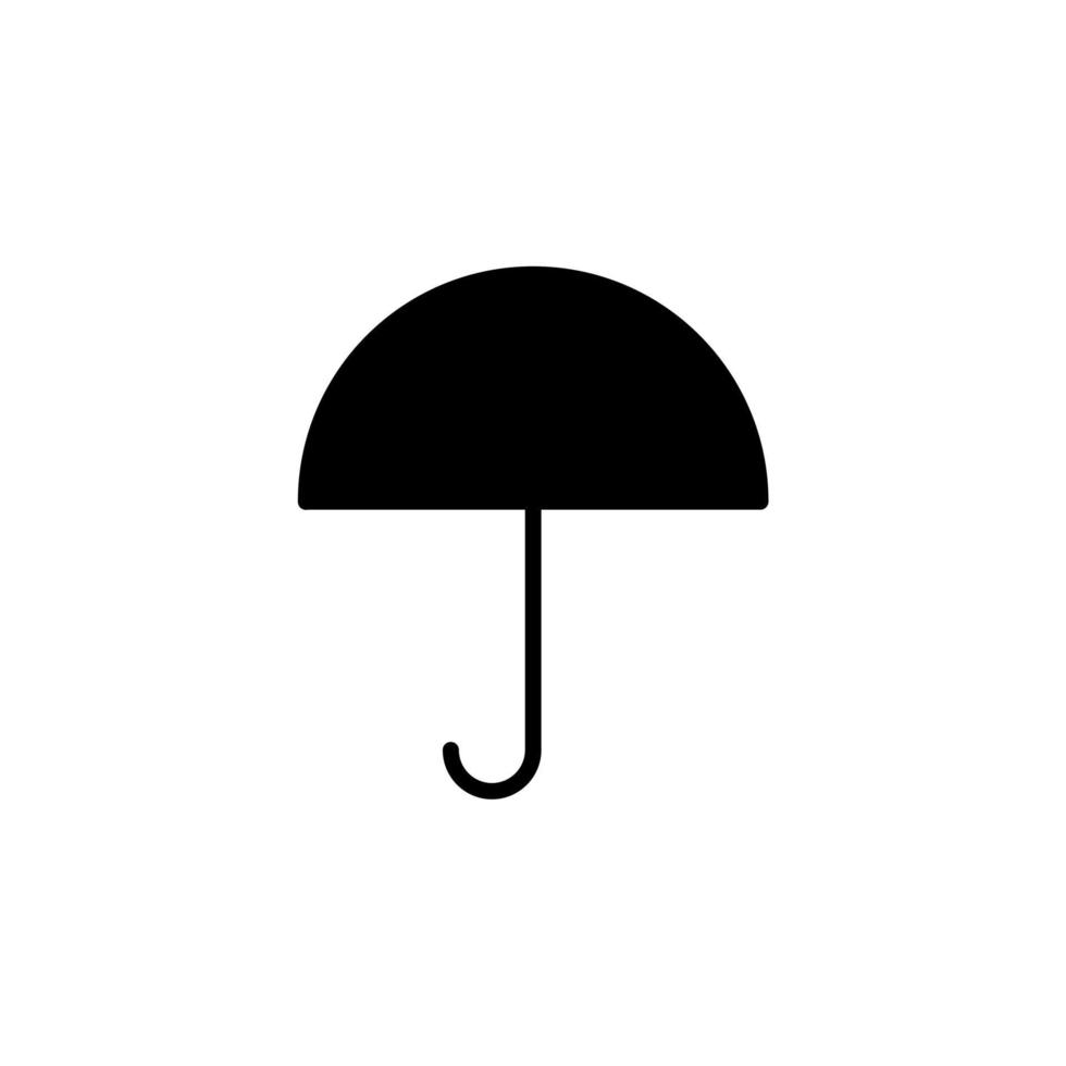 paraplu, weer, bescherming ononderbroken lijn vector illustratie logo pictogrammalplaatje. geschikt voor vele doeleinden.
