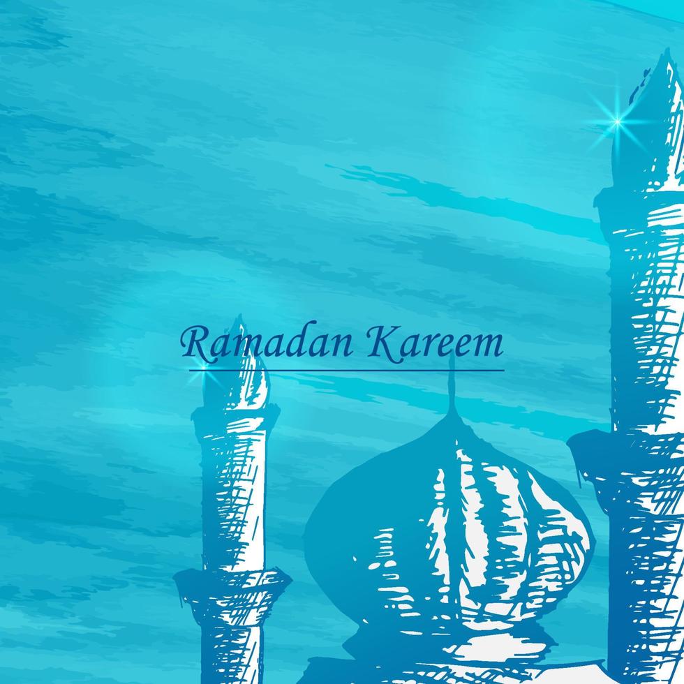vectorillustratie ramadan hand getekende achtergrond goed voor ramadan wenskaart, ramadan inhoud achtergrond, afdrukken enz. vector