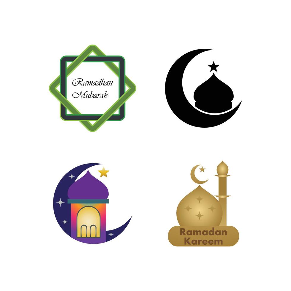 ramadan kareem-moskee vector