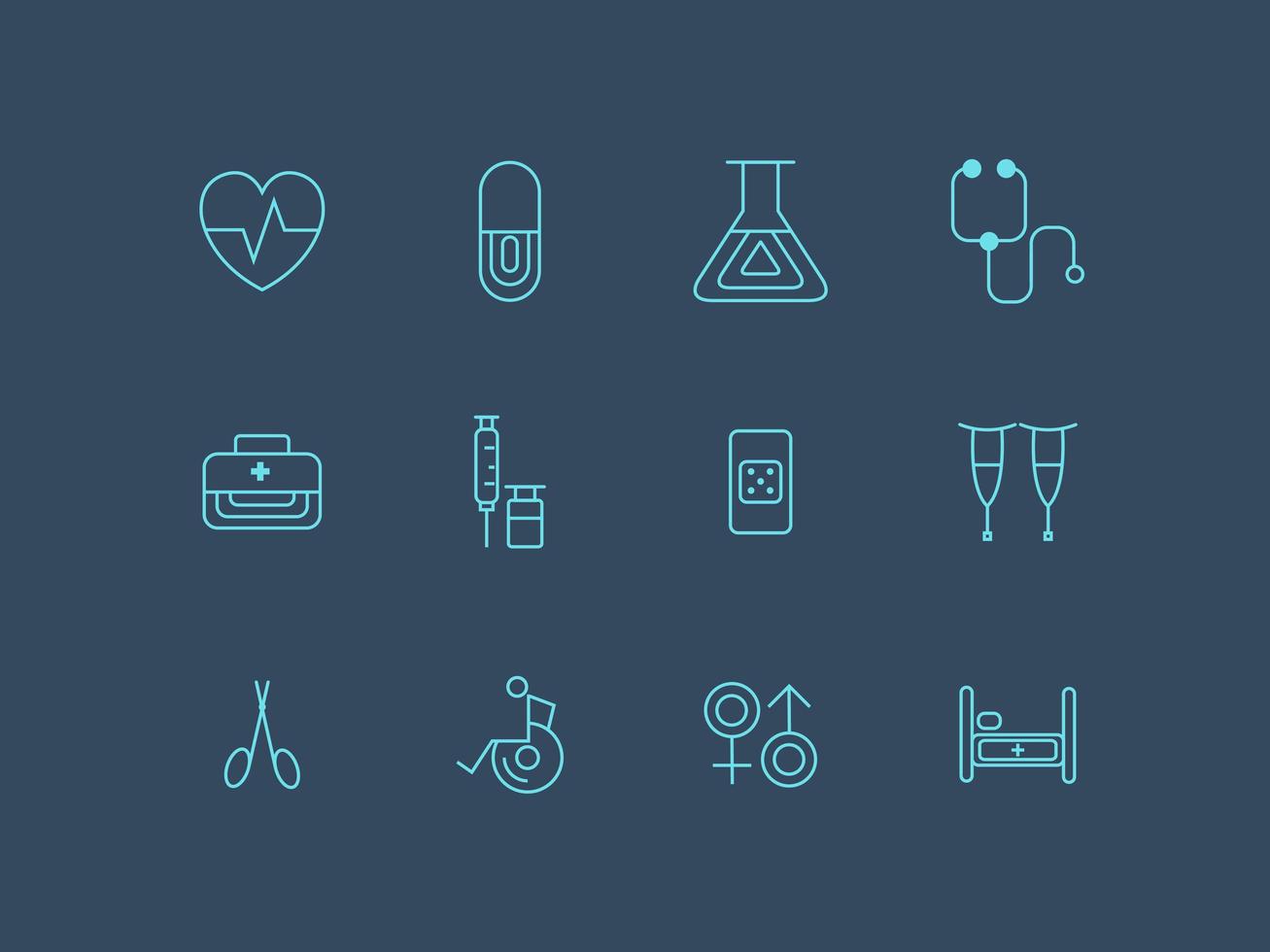 Medische Icon Set vector