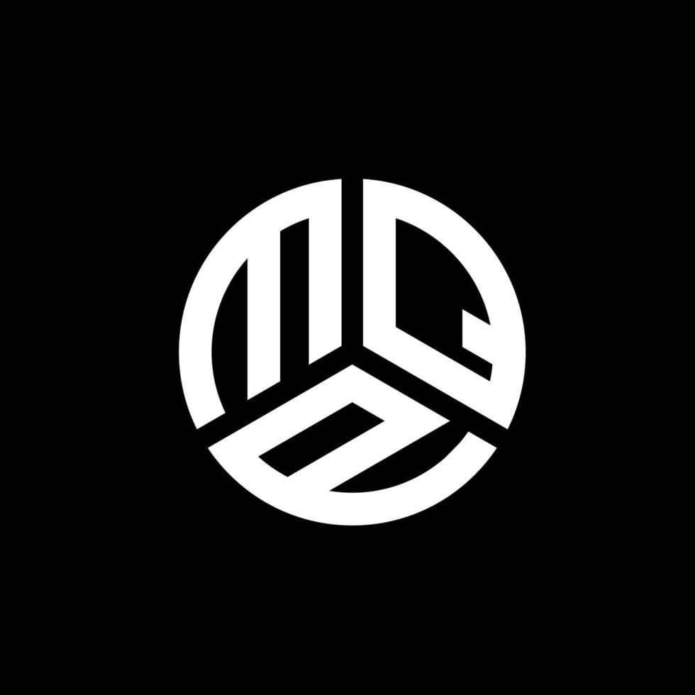 mqp brief logo ontwerp op zwarte achtergrond. mqp creatieve initialen brief logo concept. mqp brief ontwerp. vector