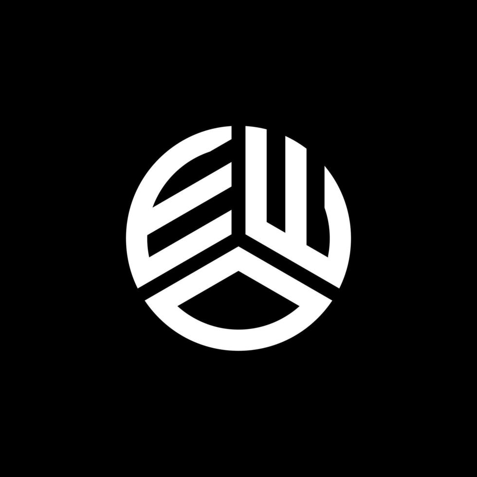 ewo brief logo ontwerp op witte achtergrond. ewo creatieve initialen brief logo concept. ewo brief ontwerp. vector