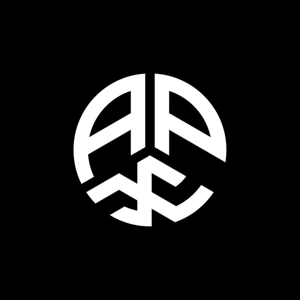 apx brief logo ontwerp op witte achtergrond. apx creatieve initialen brief logo concept. apx-letterontwerp. vector