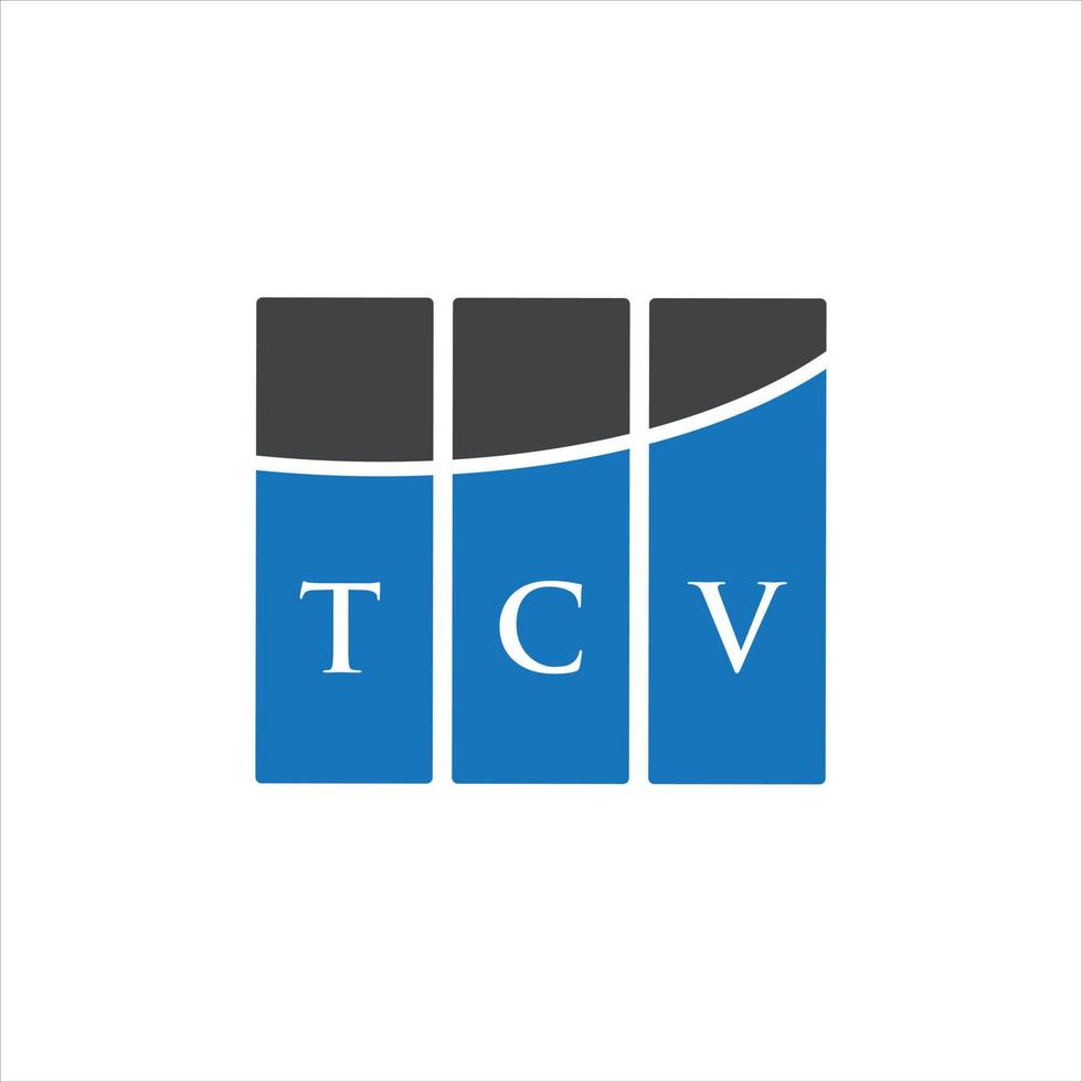 tcv brief logo ontwerp op witte achtergrond. tcv creatieve initialen brief logo concept. tcv-briefontwerp. vector