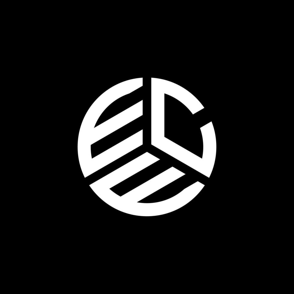 ece brief logo ontwerp op witte achtergrond. ece creatieve initialen brief logo concept. ece-briefontwerp. vector