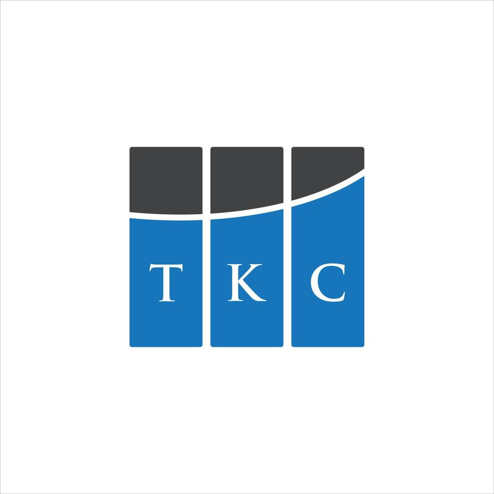 TC brief logo ontwerp op witte achtergrond. tkc creatieve initialen brief logo concept. tkc-briefontwerp. vector