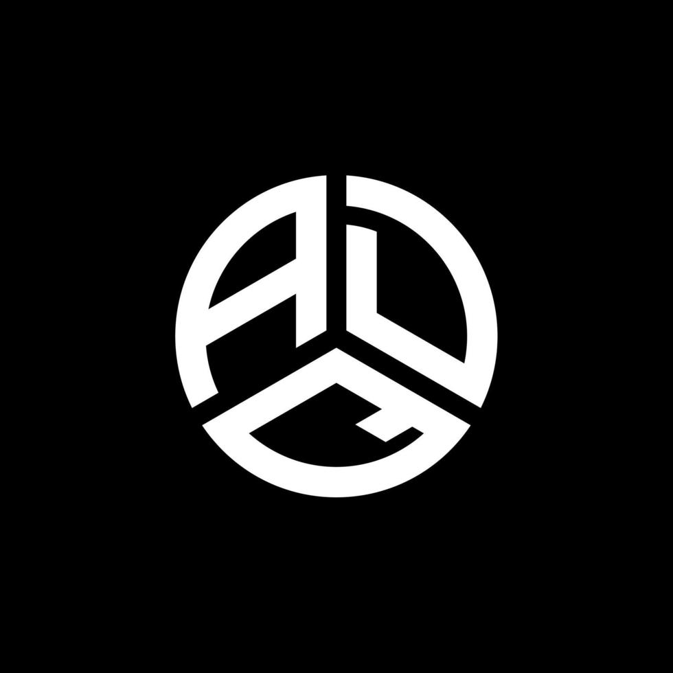 adq brief logo ontwerp op witte achtergrond. adq creatieve initialen brief logo concept. adq brief ontwerp. vector