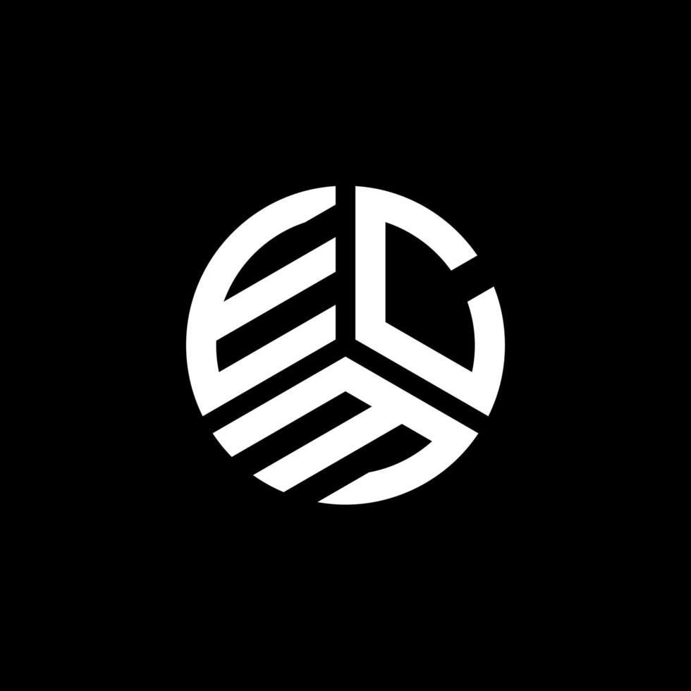 ecm brief logo ontwerp op witte achtergrond. ecm creatieve initialen brief logo concept. ecm-letterontwerp. vector