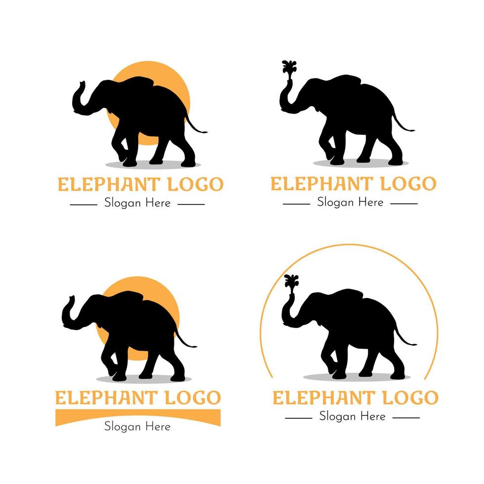 olifant logo set vector