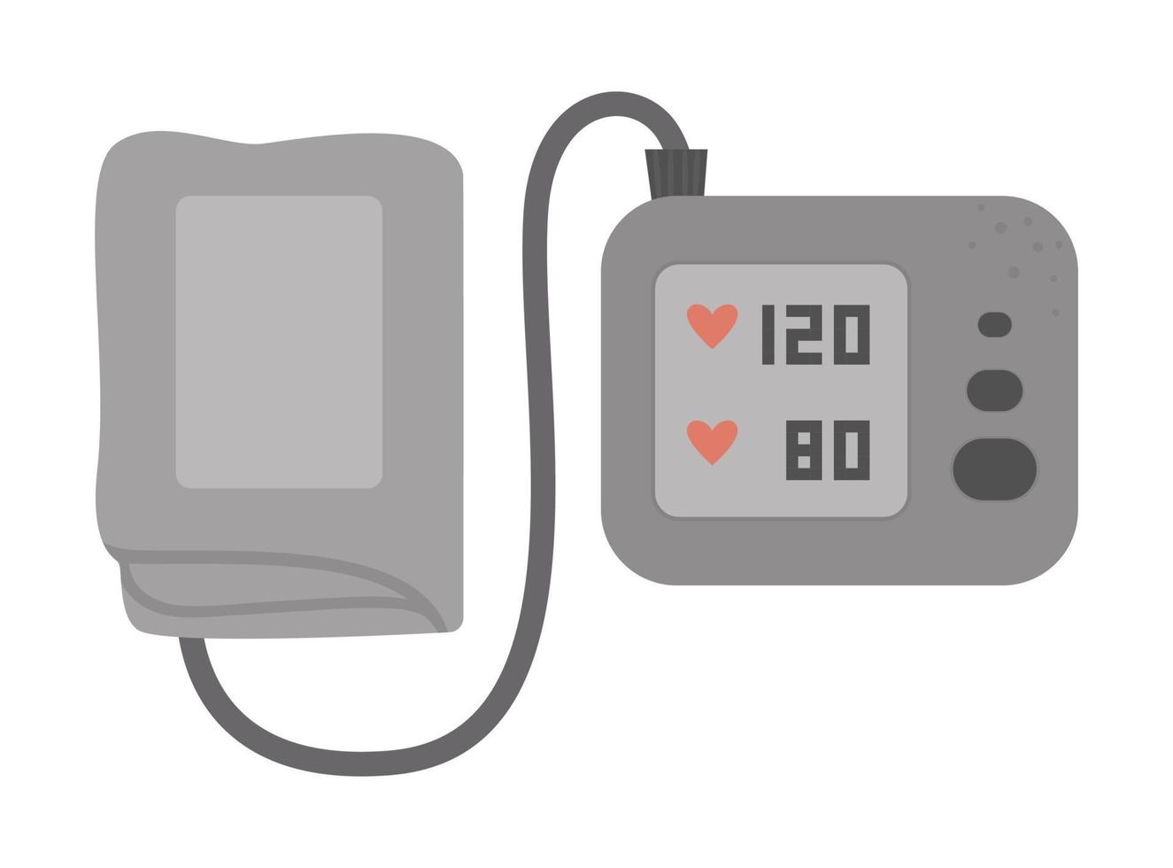 vector platte tonometer pictogram. medische apparatuur foto geïsoleerd op een witte achtergrond. gezondheidszorg, onderzoek en laboratoriumconcept. illustraties voor gezondheidscontrole of behandeling