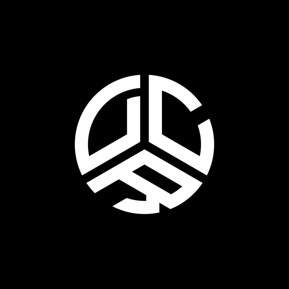 dcr brief logo ontwerp op witte achtergrond. dcr creatieve initialen brief logo concept. dcr brief ontwerp. vector