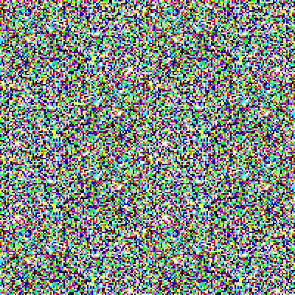 kleuren tv scherm lawaai pixel glitch naadloze patroon textuur achtergrond vectorillustratie. vector