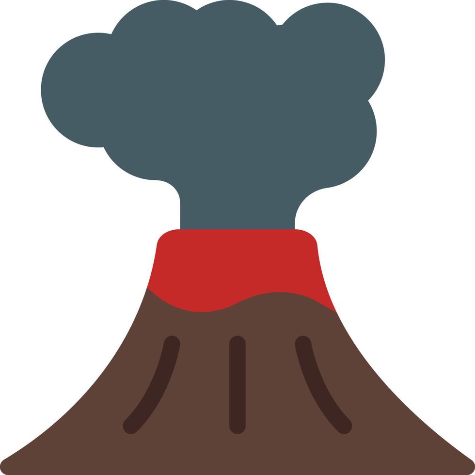 vulkaan pictogram afbeelding vector