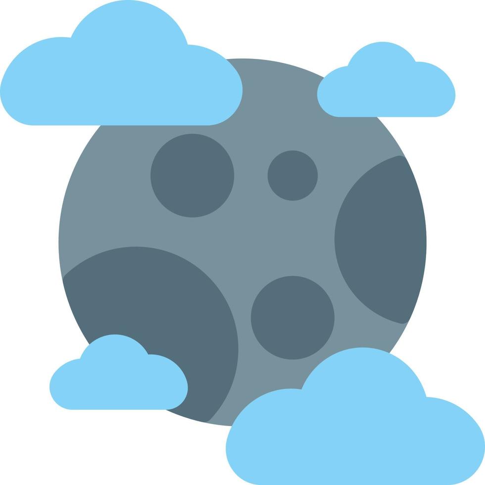 volle maan pictogram illustratie vector