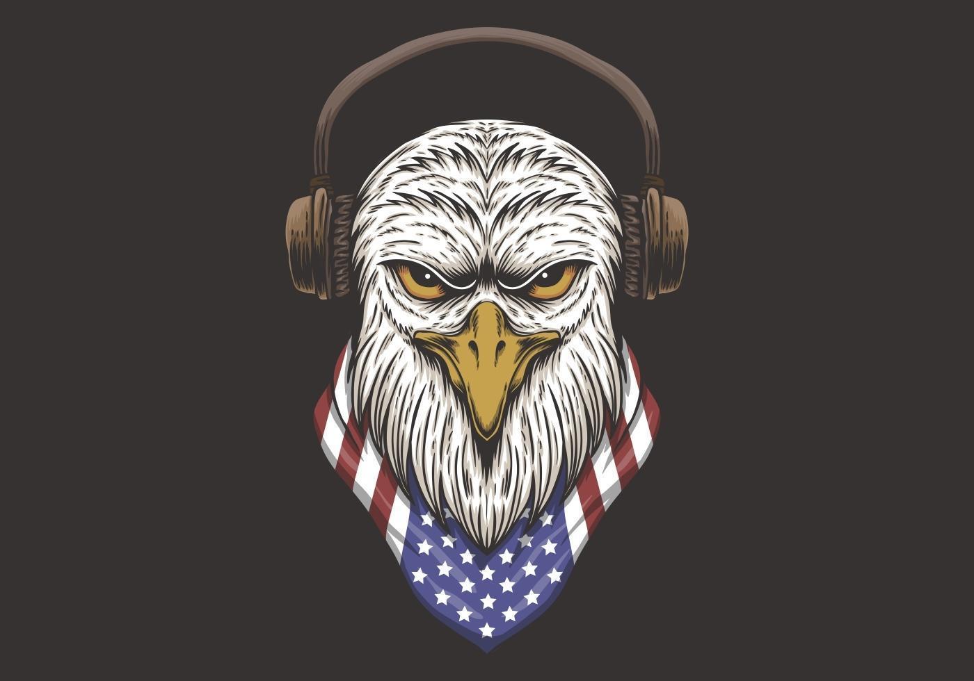 Eagle Head USA ontwerp vector