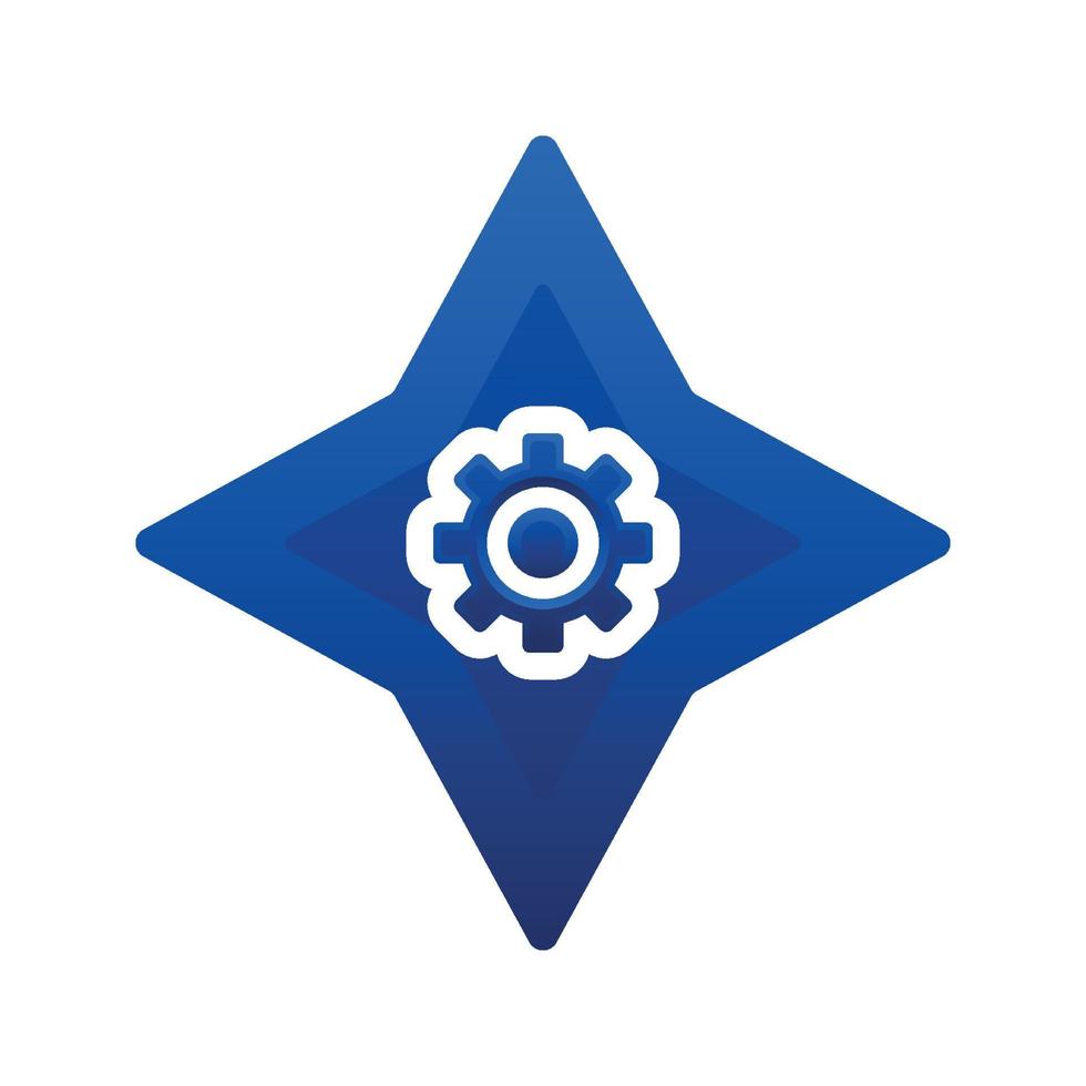 industrie shuriken logo element ontwerp sjabloon pictogram vector