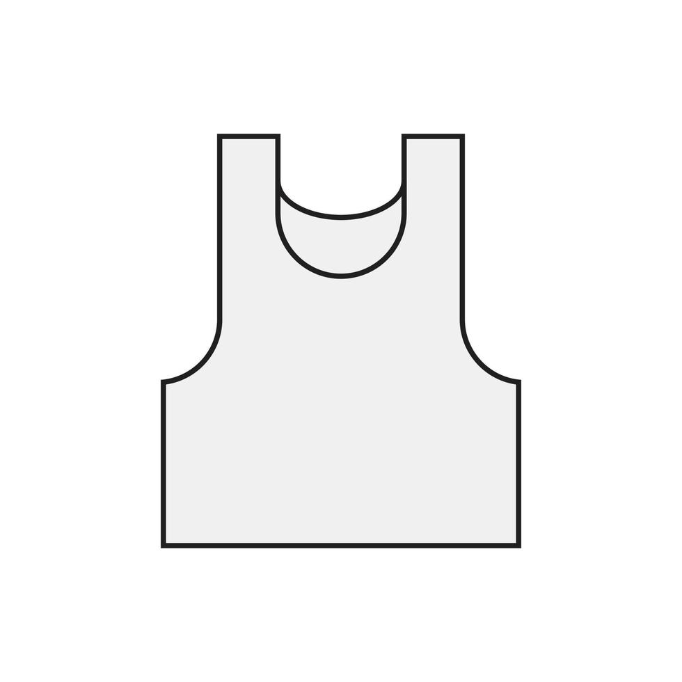 tanktop mannen voor de presentatie van de website van het symboolpictogram vector