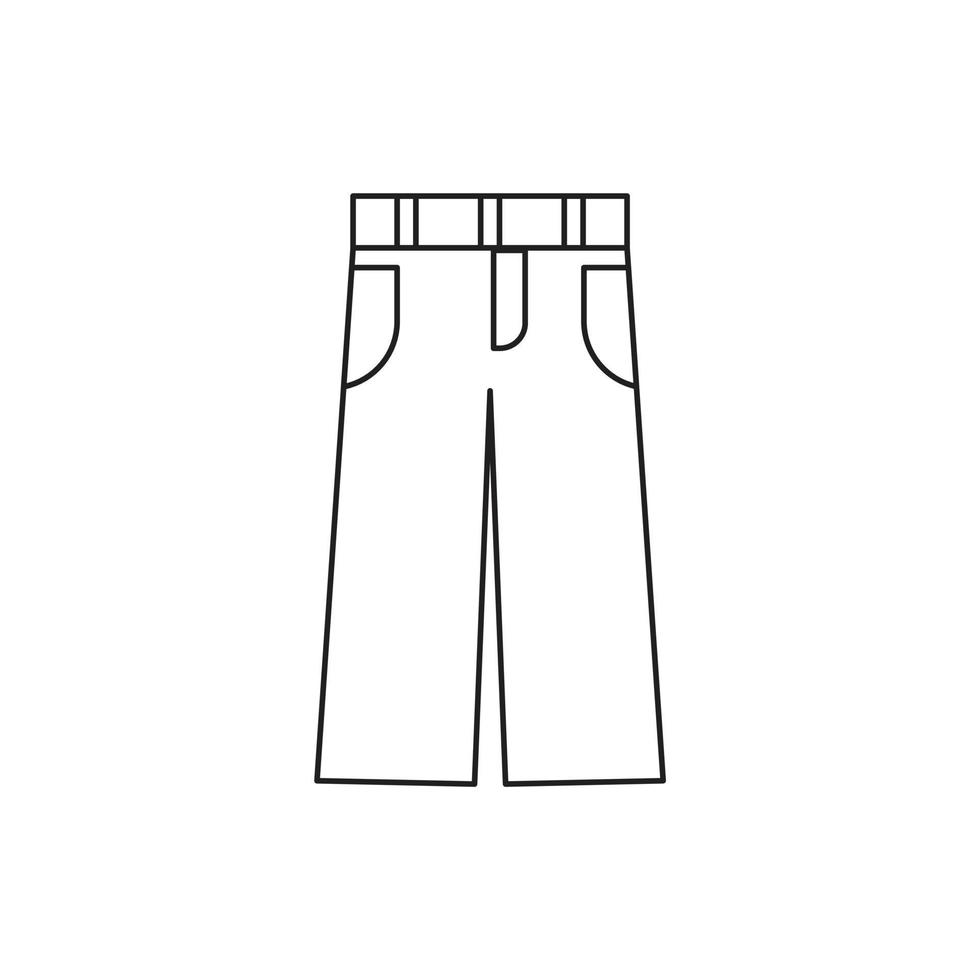 jeans voor de presentatie van de website van het symboolpictogram vector