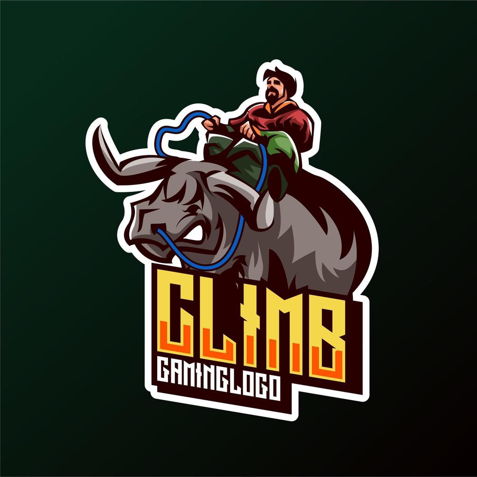 Buffalo gaming embleem vector