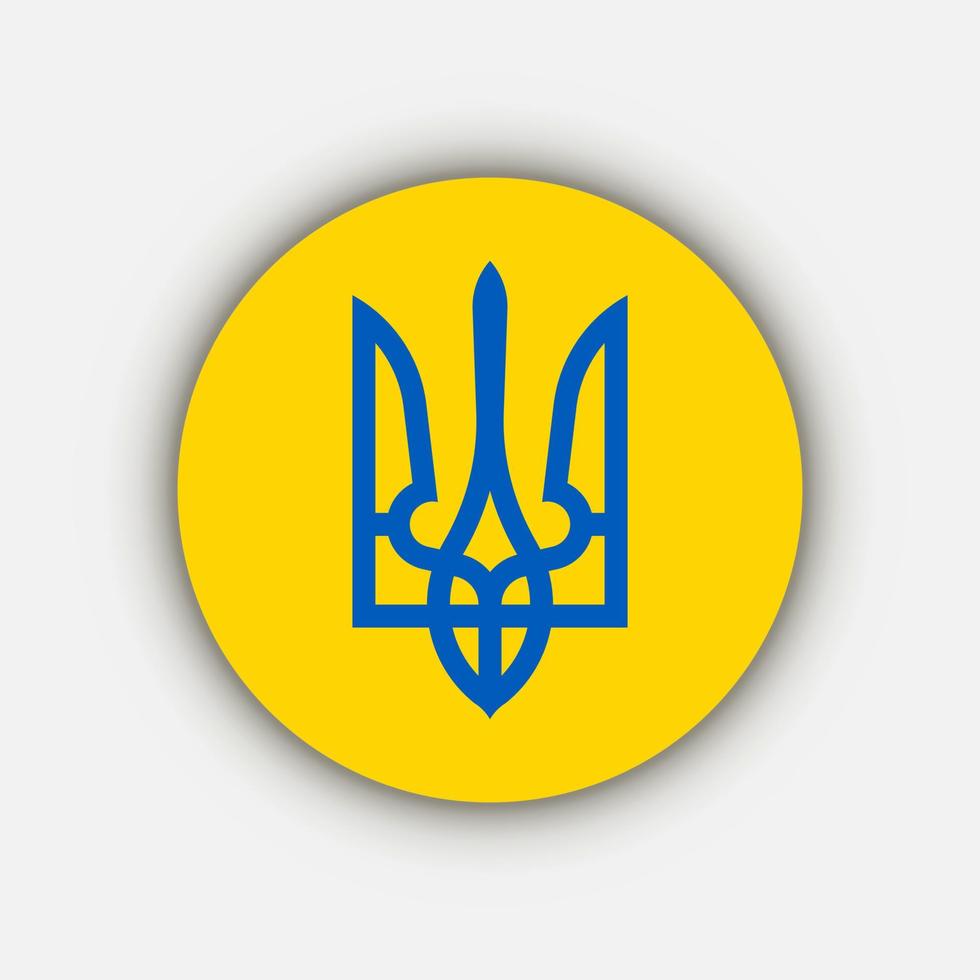 wapen van Oekraïne. vectorillustratie. vector