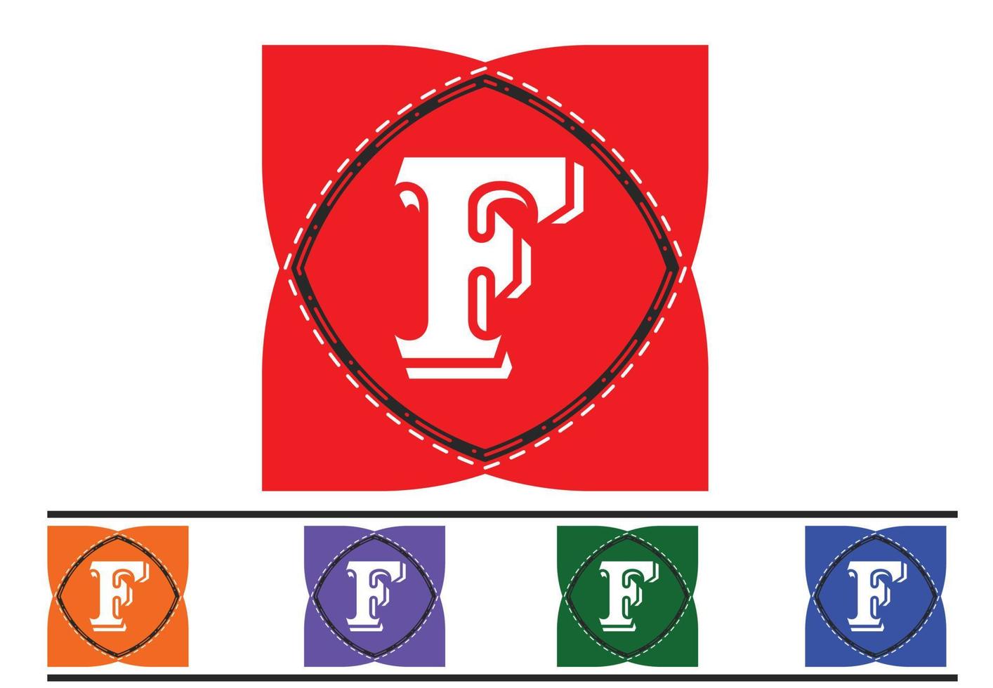 f letter nieuw logo en pictogram ontwerpsjabloon vector