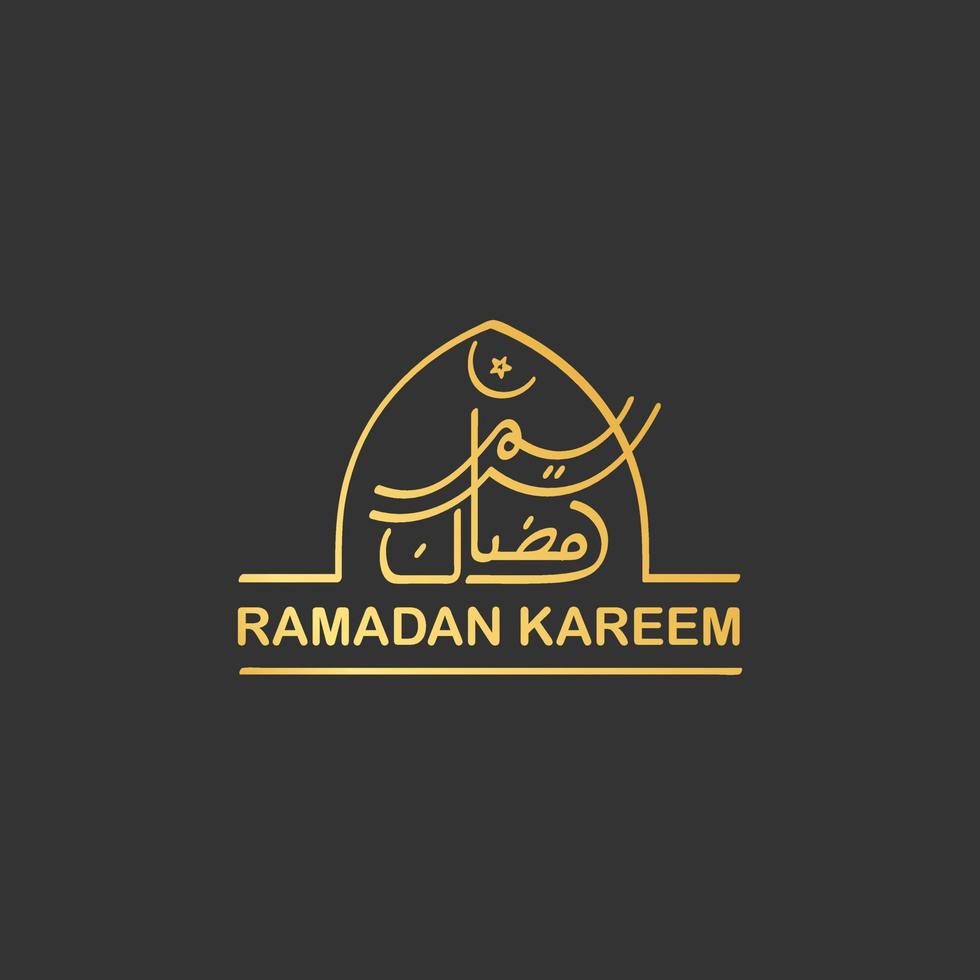 ramadan kareem-ontwerp voor achtergrond en sociale media vector