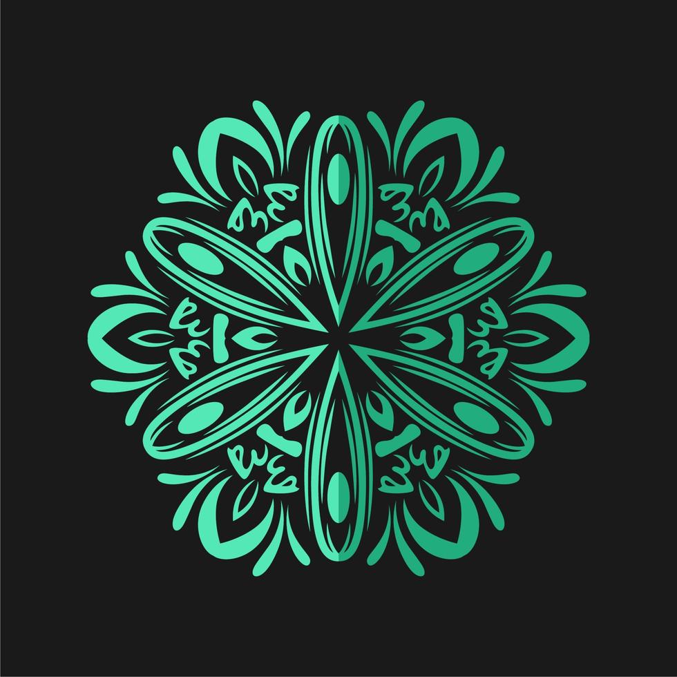 moderne mandala kunst vector design met een mooie mix van kleuren gratis vector