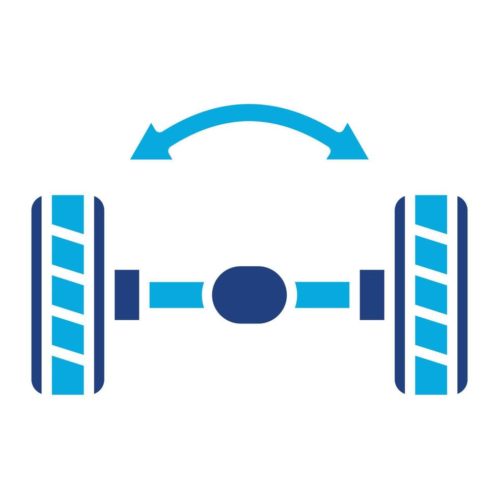 wieluitlijning glyph tweekleurig pictogram vector