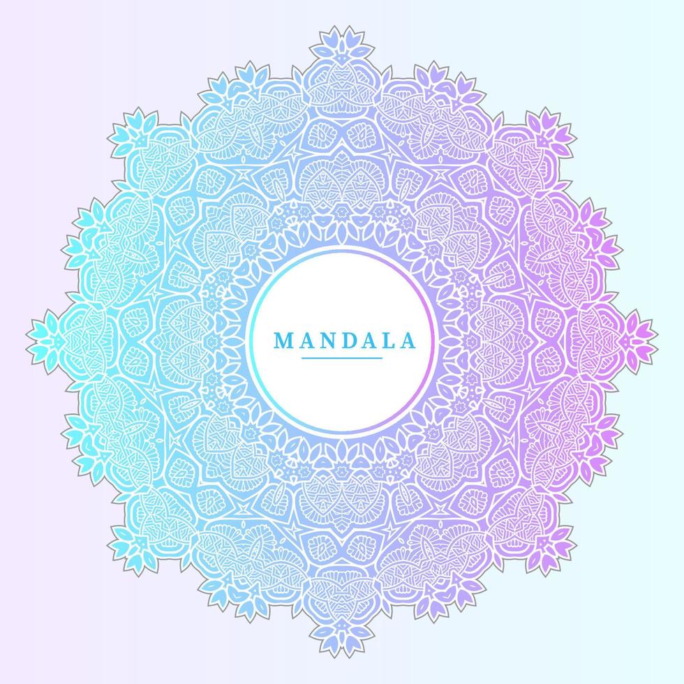 gradiënt mandala vector voor mooi design