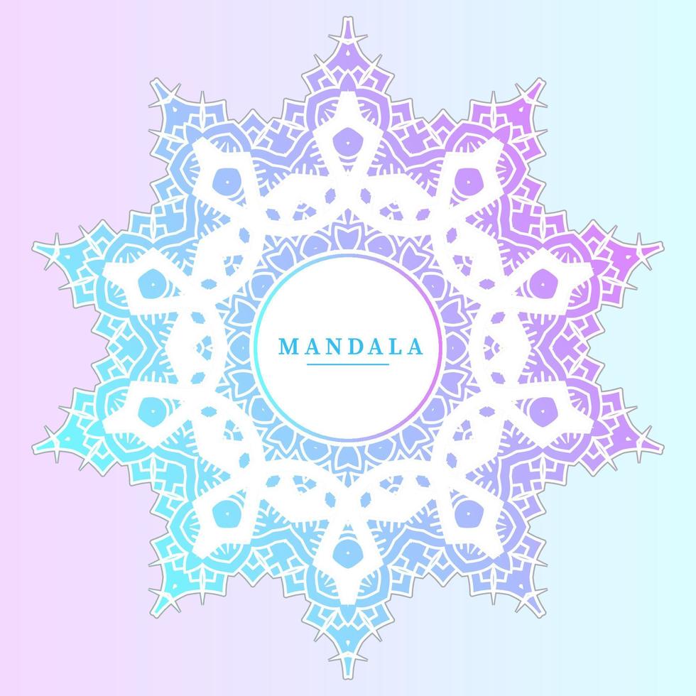 gradiënt mandala vector voor mooi design