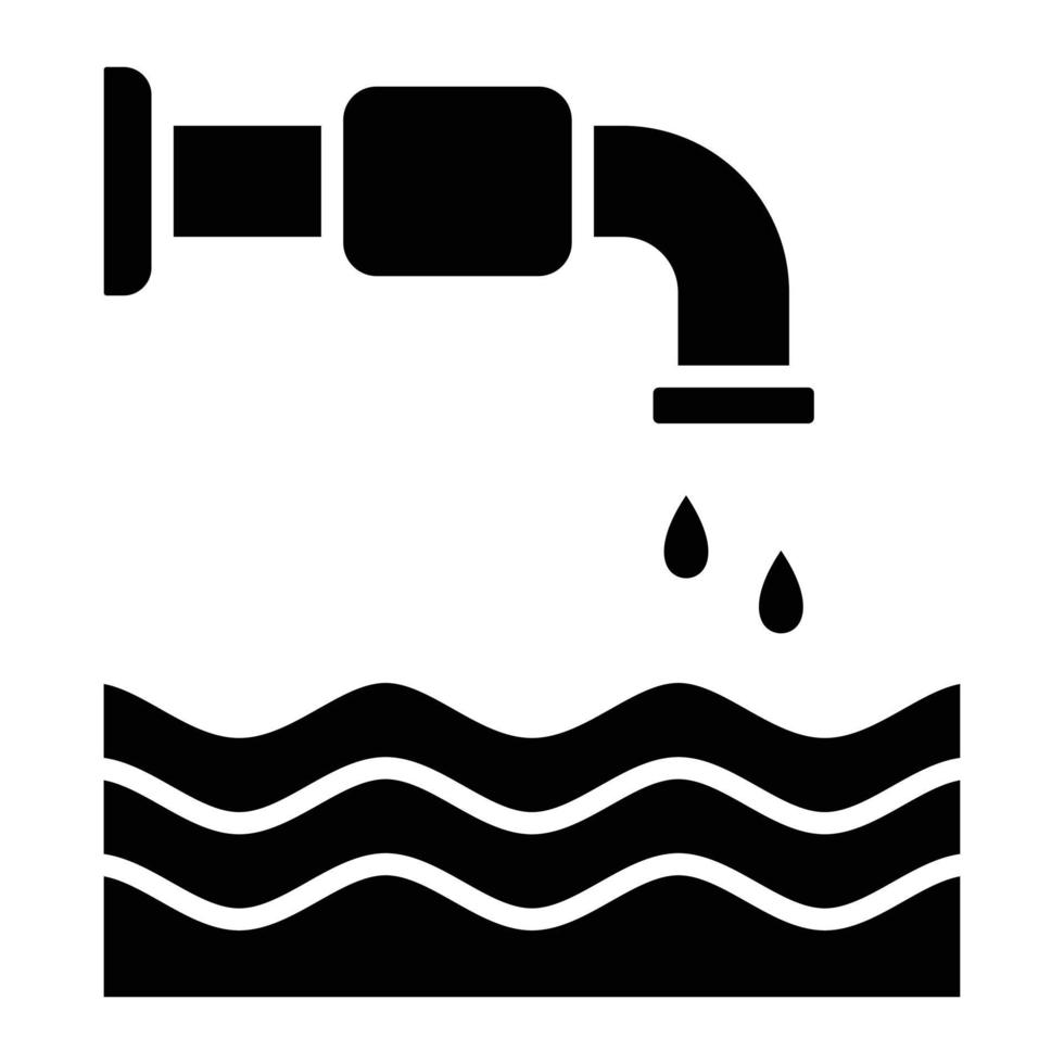 waterbeheer glyph-pictogram vector