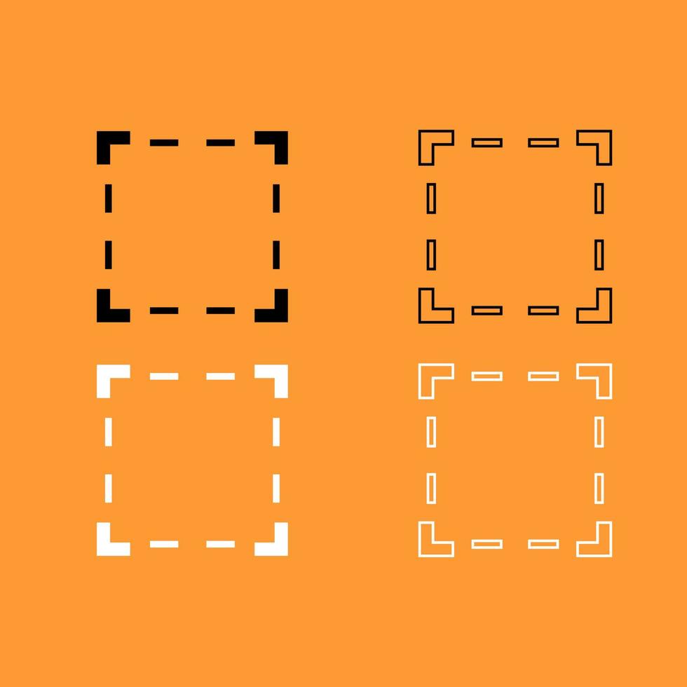 gewas zwart-wit ingesteld pictogram. vector