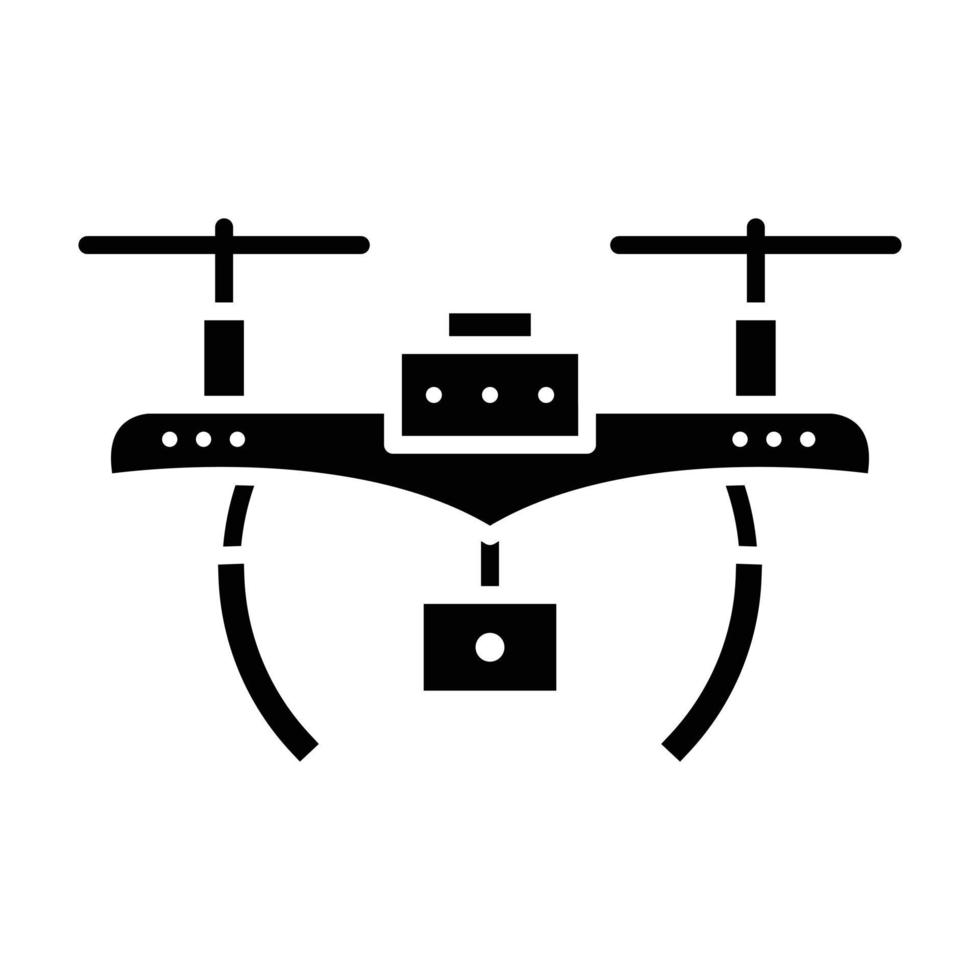 drone glyph-pictogram vector