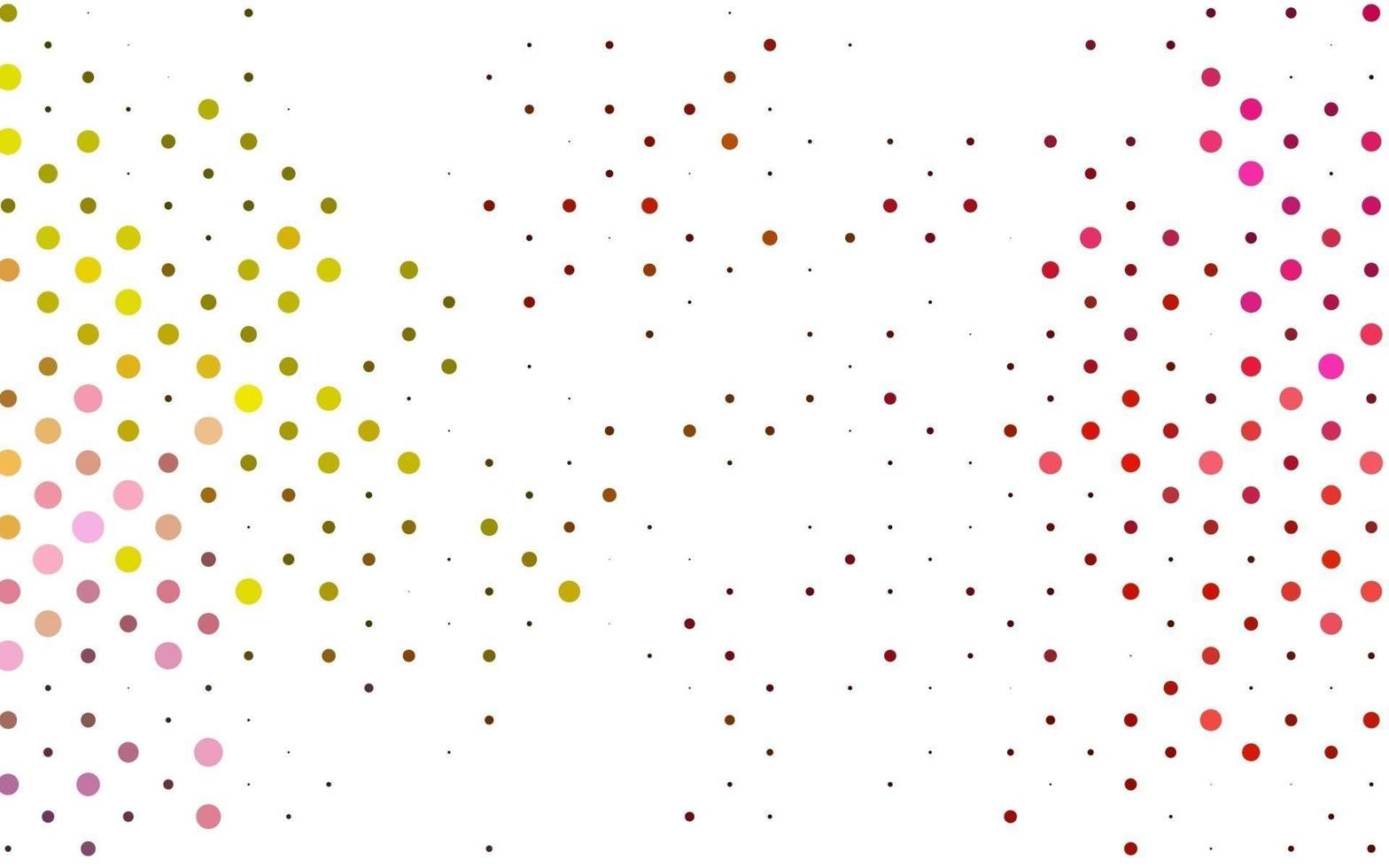 lichtrode, gele vectortextuur met schijven. vector