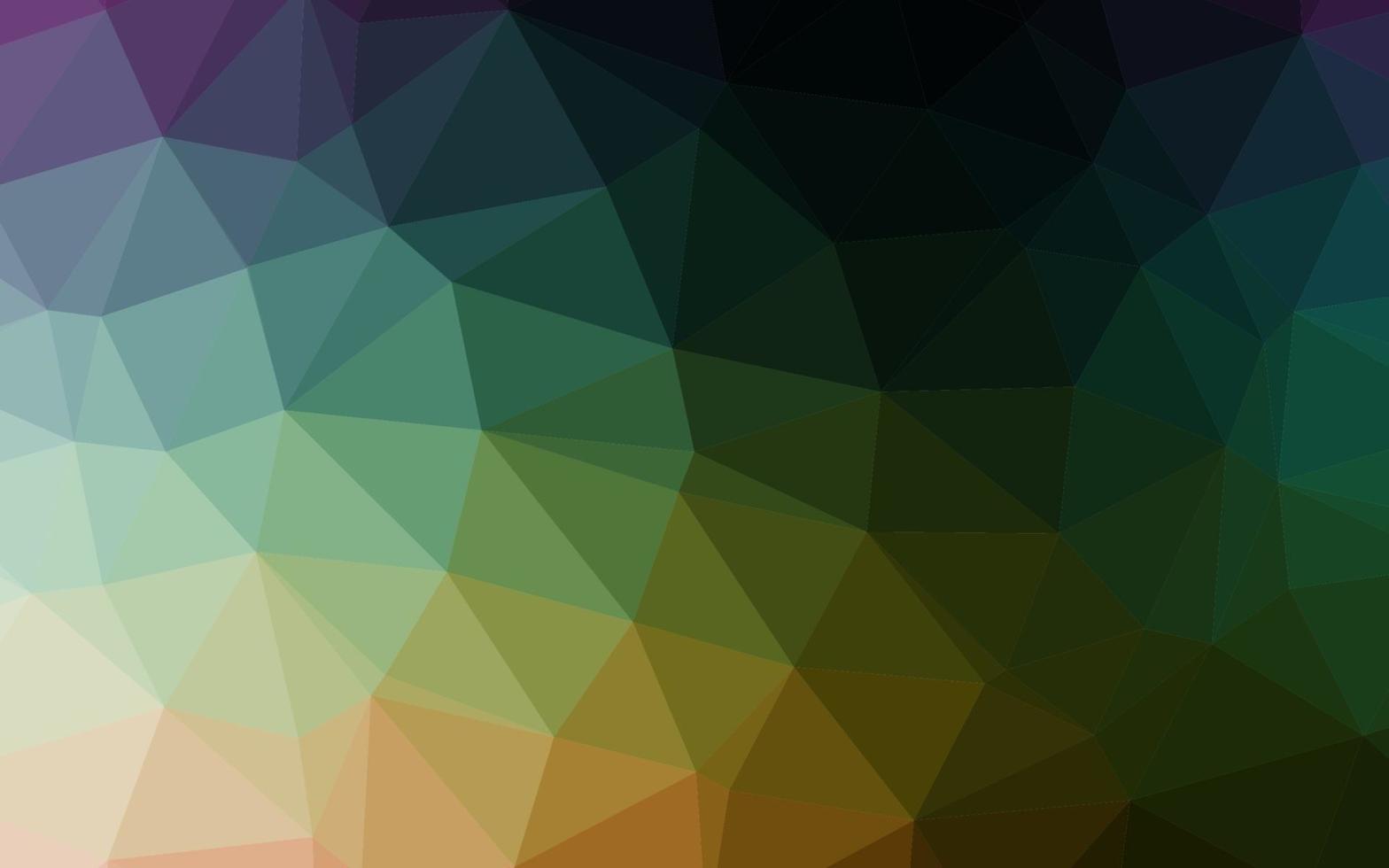 donkere veelkleurige, regenboog vector veelhoek abstracte lay-out.