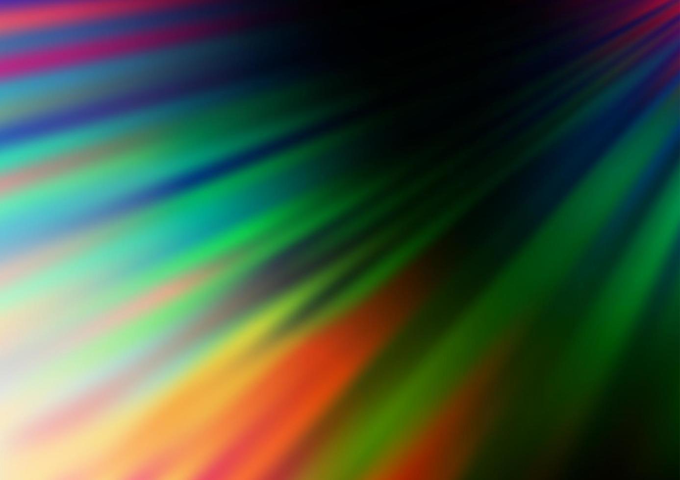 donkere veelkleurige, regenboog vectortextuur met gekleurde lijnen. vector