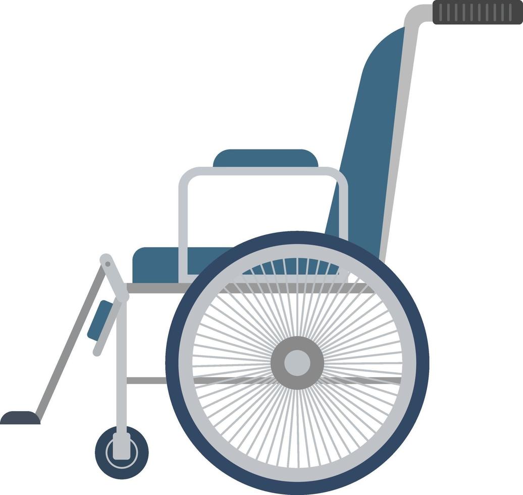 rolstoel, illustratie, vector op een witte achtergrond.