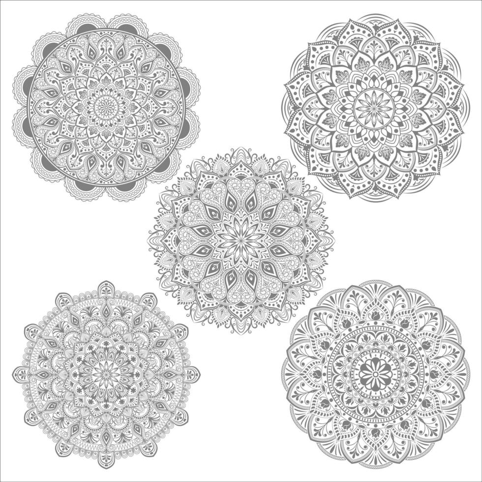 cirkelvormig patroon van mandala vector