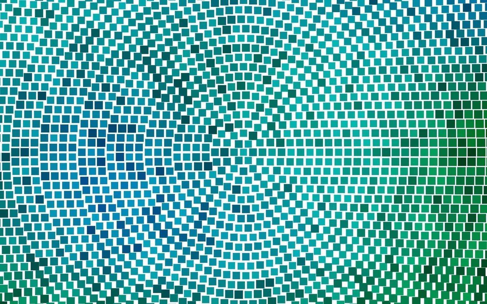 lichtblauw, groen vectorpatroon in vierkante stijl. vector