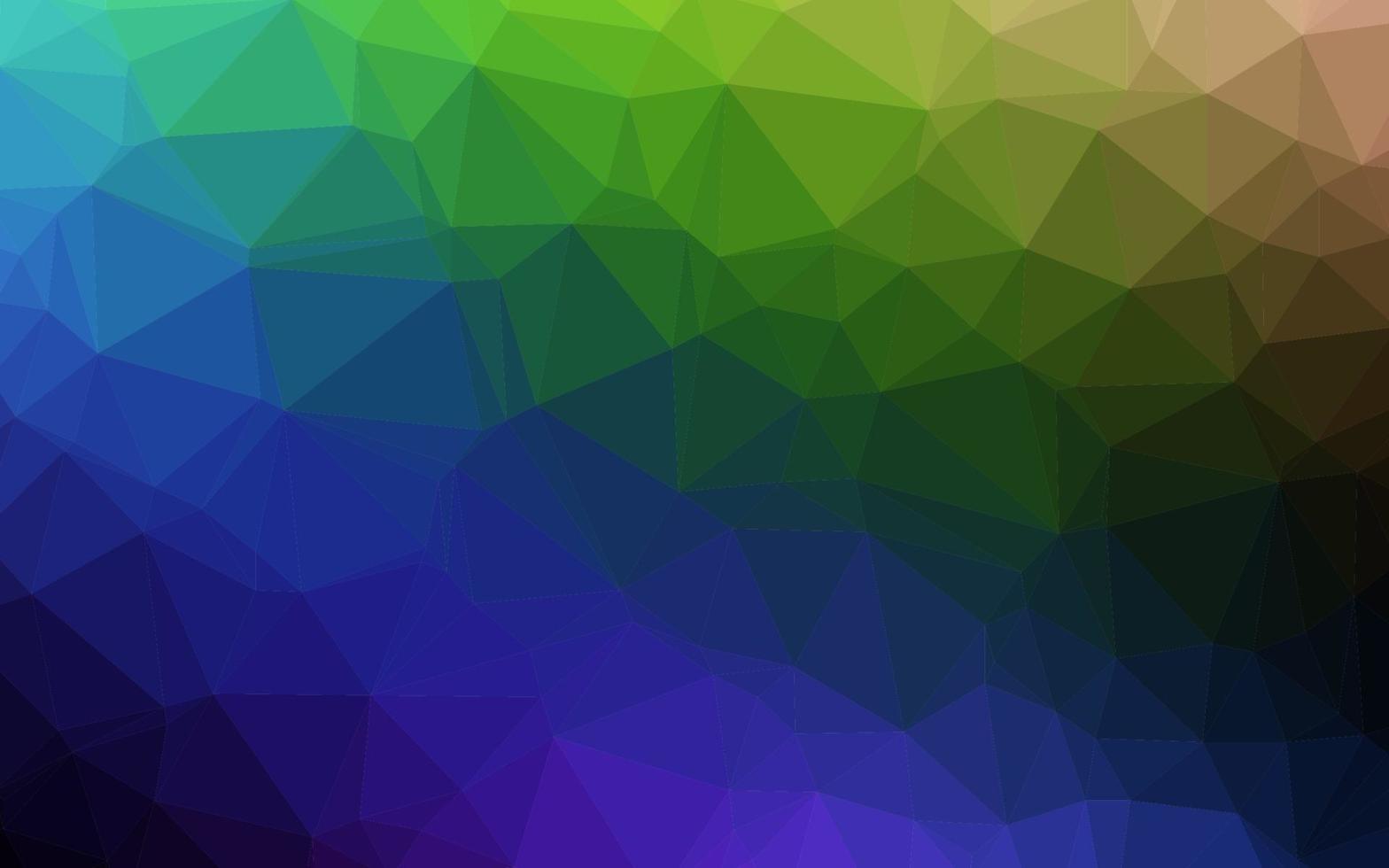 donkere veelkleurige, regenboog vector abstracte mozaïek achtergrond.