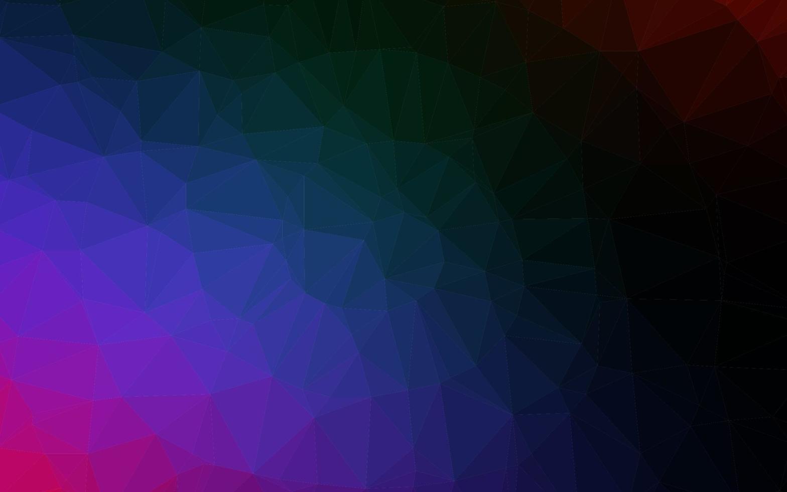 donkere veelkleurige, regenboog vector veelhoek abstracte lay-out.