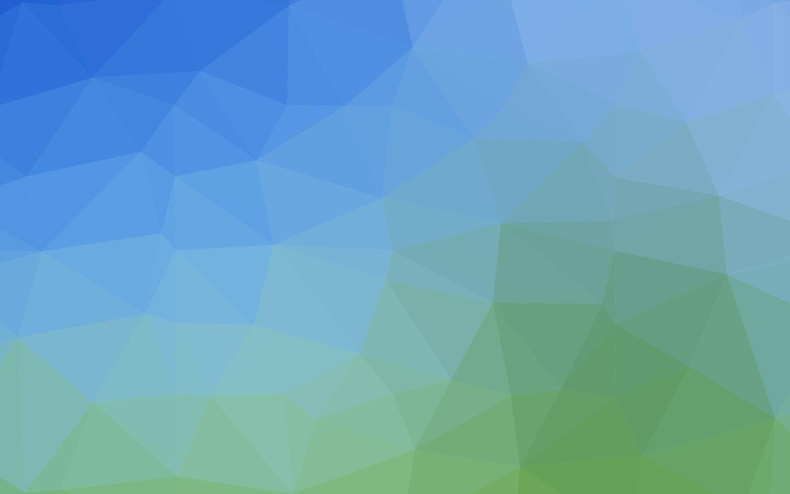 lichtblauwe, groene vector abstracte veelhoekige dekking.