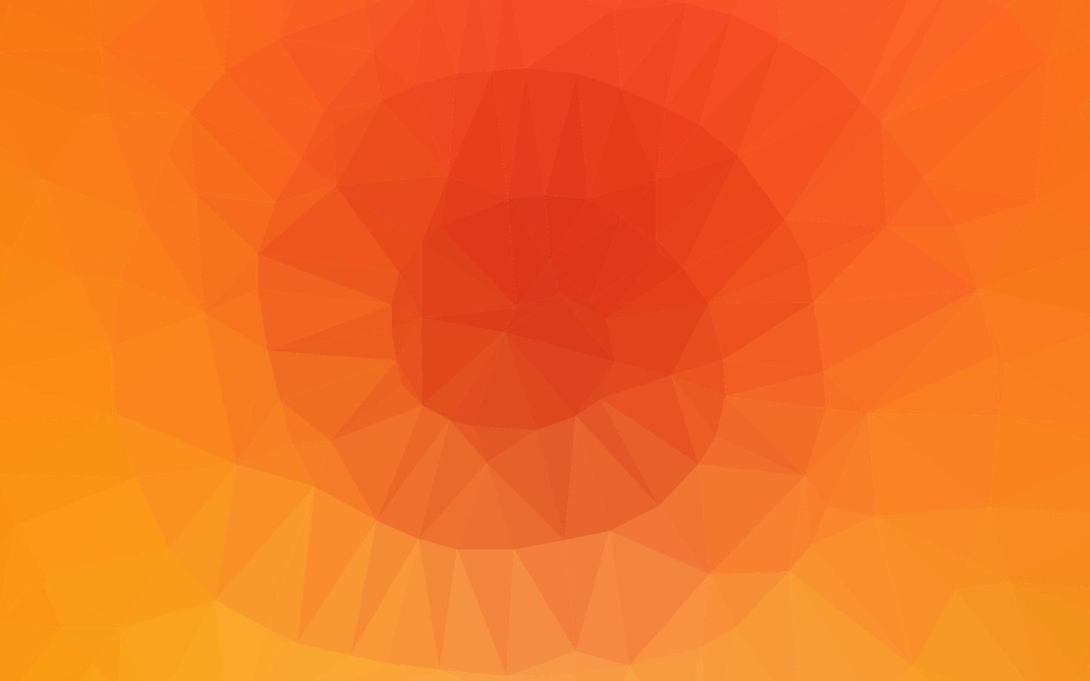 lichtgele, oranje vector abstracte veelhoekige dekking.