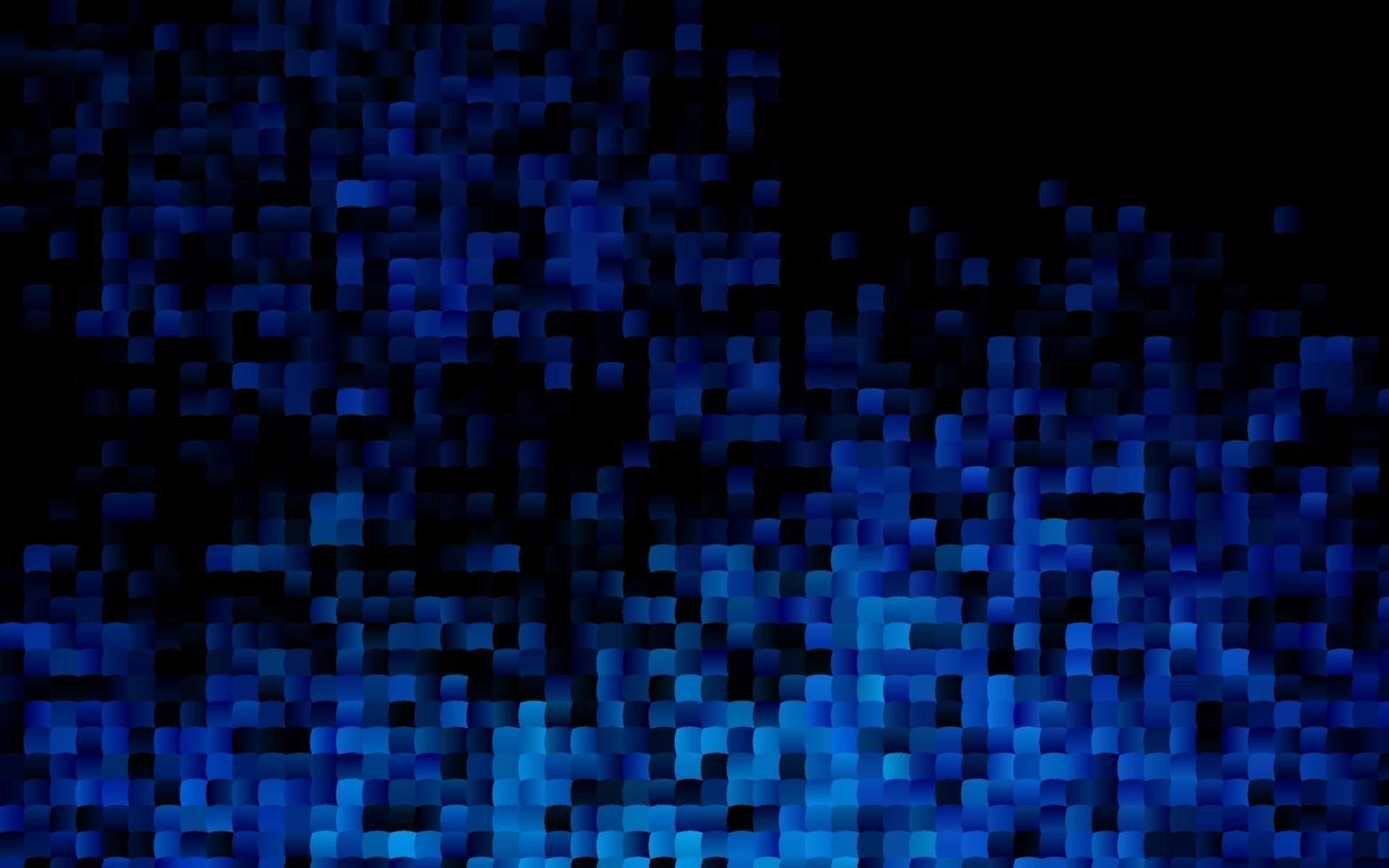 donkerblauwe vectorsjabloon met kristallen, rechthoeken. vector